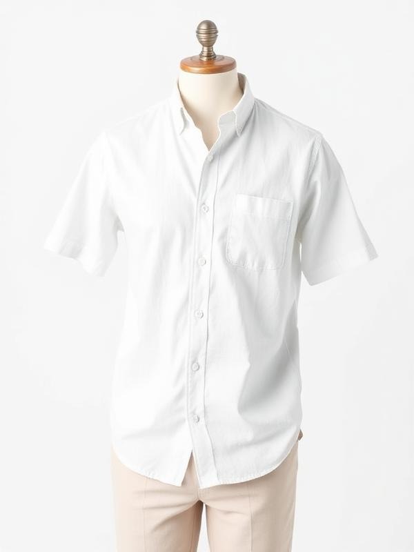 Camisa Linho Rout Manga Curta