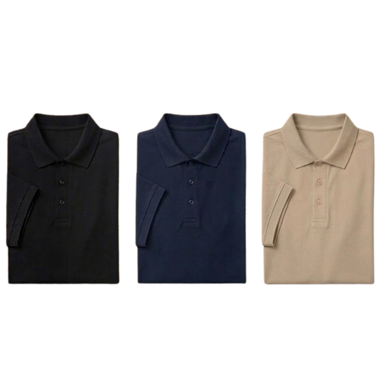 Kit 3 Camiseta Masculina Polo Poliamida Tecnológica Premium - Pague 1 Leve 3